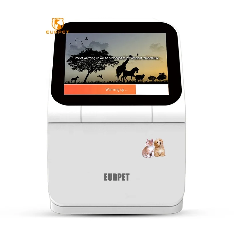 EURPET Fully automatic vet blood analyzer for clinic vet bio chemistry analyzer for animal lab pet chemistry analyzer