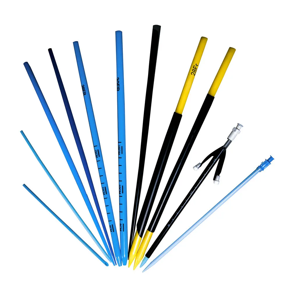 CE and ISO Approved PE made Blue Amplatz, Introducer, Dilators and Sheath 28fr with full radiopaque