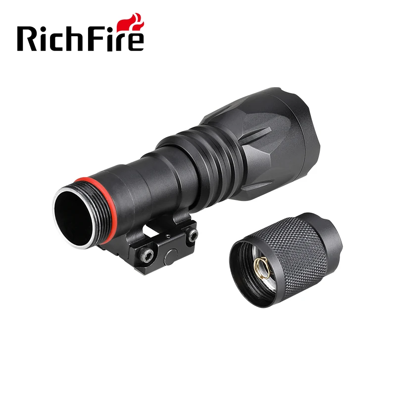RichFire 1000lm Long Beam Range Zoomable Rechargeable Hand Lamp Coyote Torch Coon Flashlight