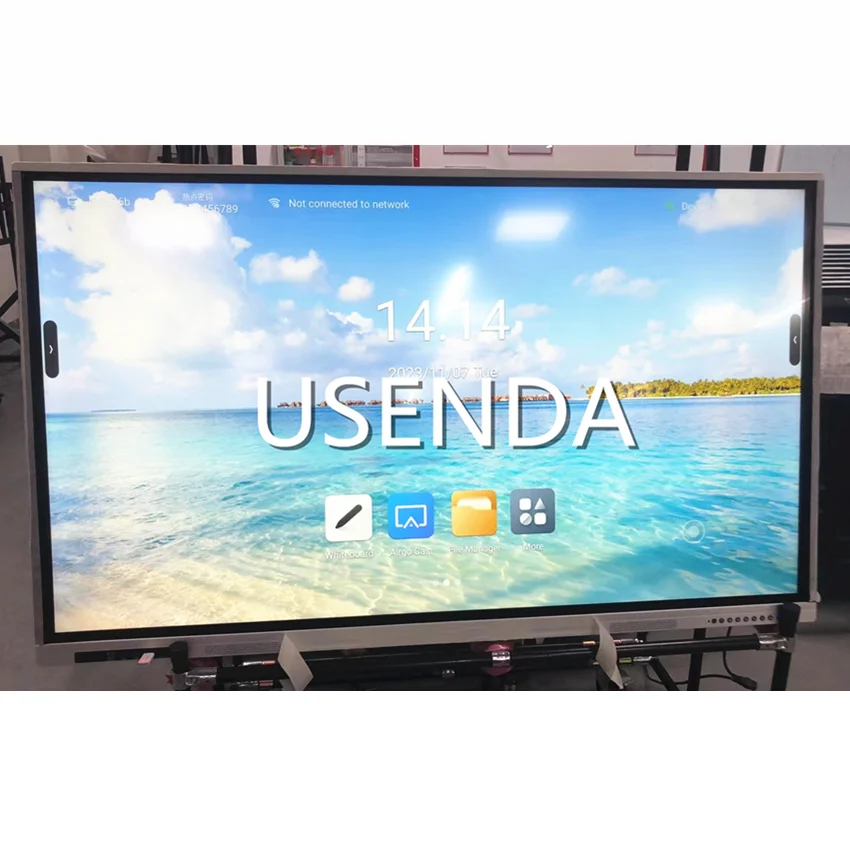 65 75 86 98 110 inch 4K Whiteboard OPS WIN10 Android dual network system LCD Display Interactive Board