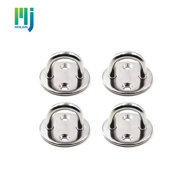 Stainless Steel Marine Boat Ceiling Wall Mount Hook Heavy Duty Anchor Diamond Pad Eye Plate