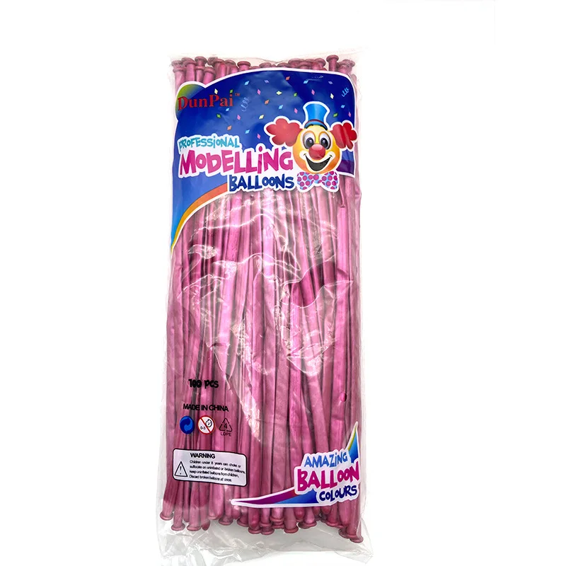 high quality style silver gold rose gold metallic chrome 260 q  long  twisting modeling  balloon for animal flower modeling