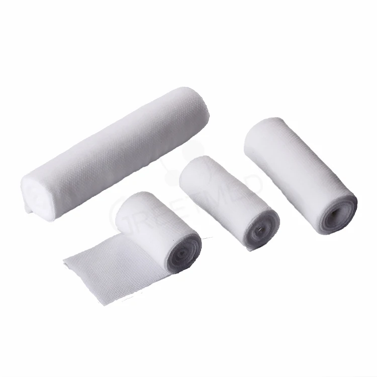 Gauze Bandage Roll Absorbent High Quality Medical Plaster Conforming Stretch Cotton Medical Gauze Bandages