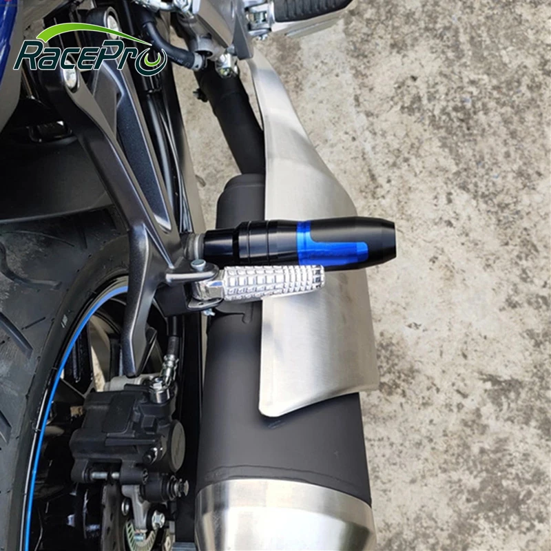 Universal Motorcycle Exhaust Frame Sliders Crash Falling Protection For Suzuki Honda Yamaha Kawasaki