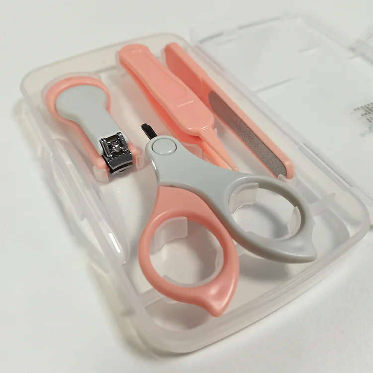 Manufacturer Nail Grooming Tool Baby Nail Clipper Manicure Kit 4 pcs Baby Nail Care Set for Newborn Toddler