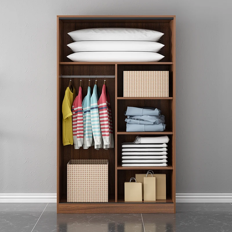 Factory Outlet Modern Fashion Minimalist Design Bedroom Sliding Door Wardrobe
