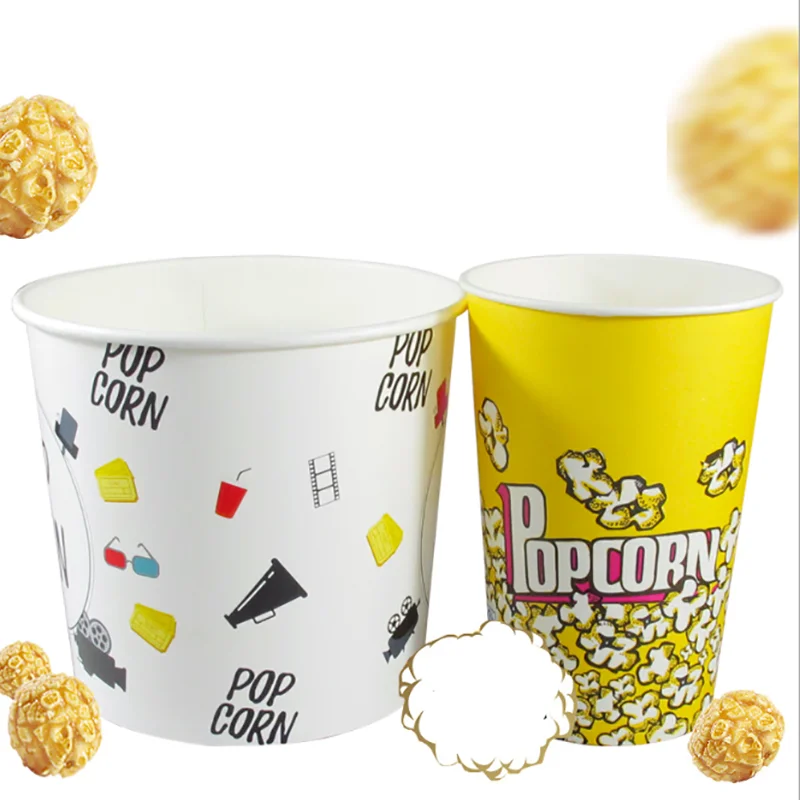 Disposable Fried Chicken Paper Bucket Snack Paper Food Packaging Popcorn Cup