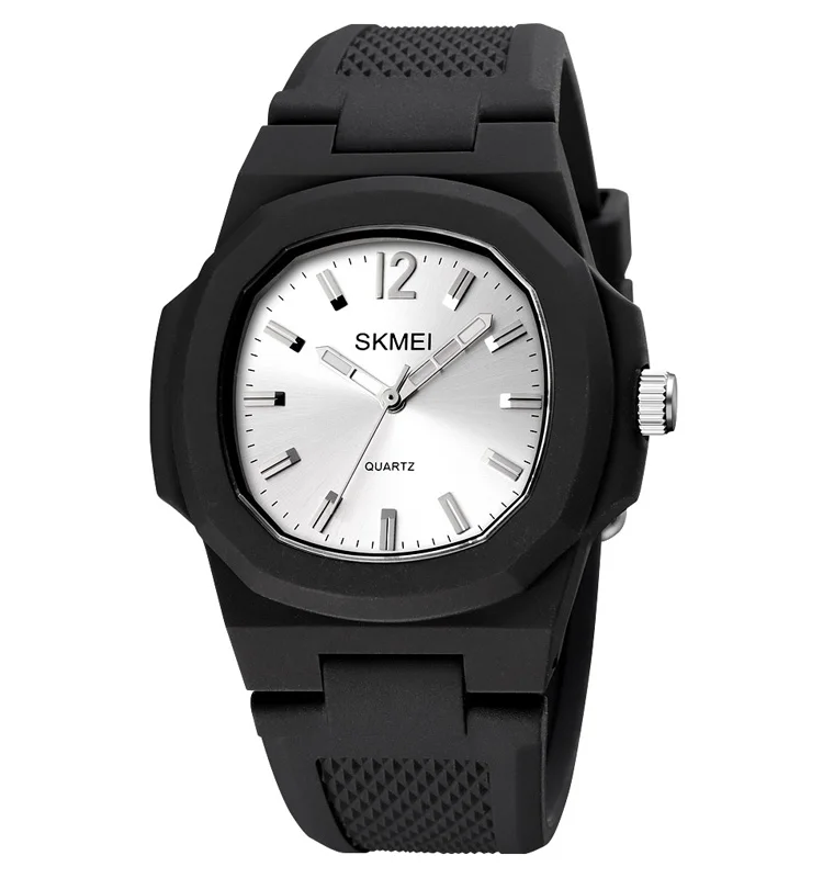 1717 Skmei quartz watch custom own brand waterproof plastic wristwatch clock men and women