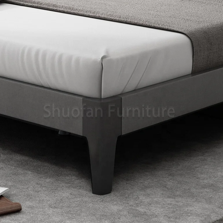 
Luxury furniture sold wood bed and mattress set bed frame queen with closet and bedside table 