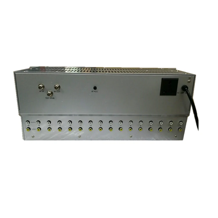  24 В 1 AV/HD для RF канала фиксированная modulador de цифрового ТВ аналоговый catv rf