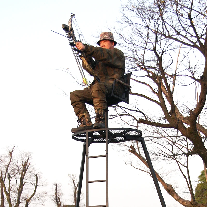 New hunting deer treestands ladder hunting tripods tree stand ladder for shooting with seat
