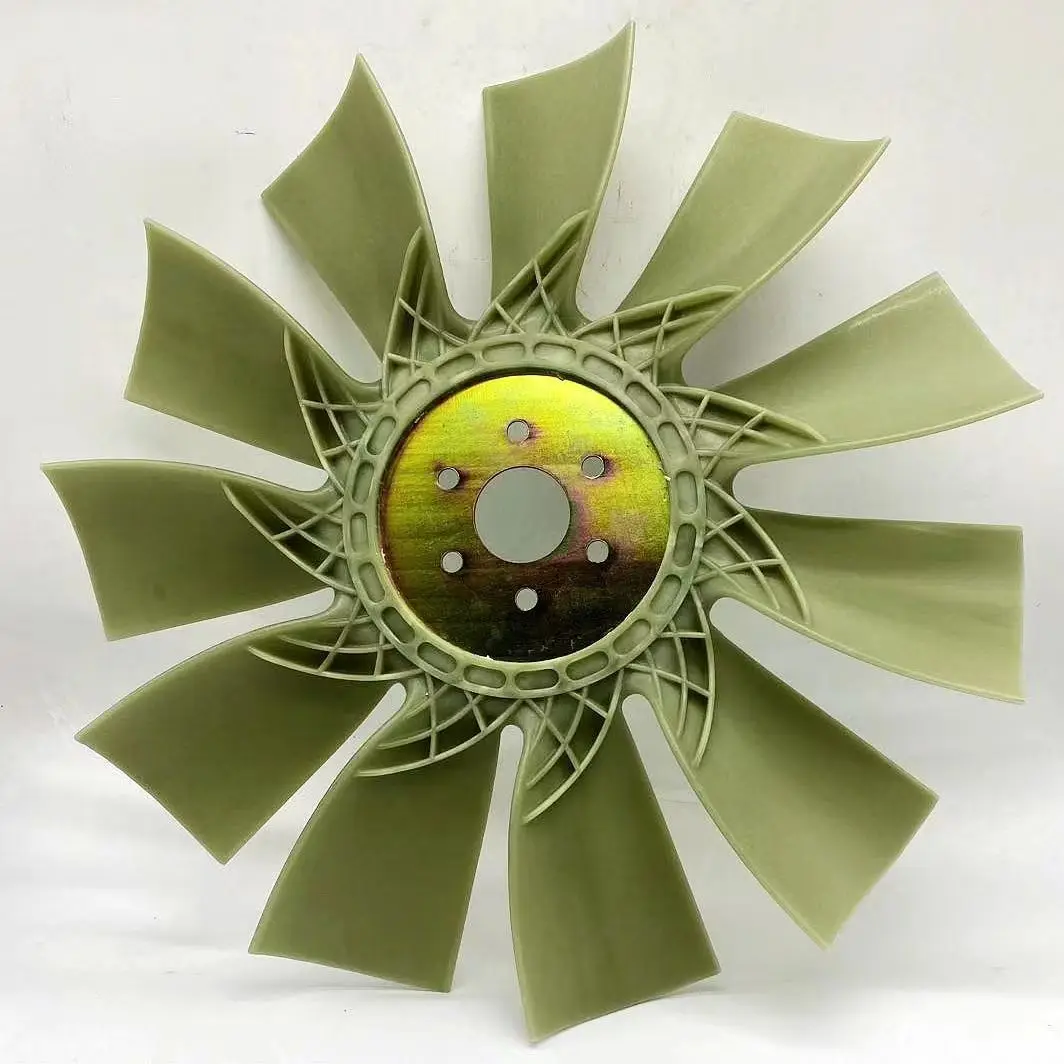 TIEJIA High Quality C6121 3306 D6114 Diesel Engine Fan Blade D16L-000-12+D For Excavator Loader Crane Engine