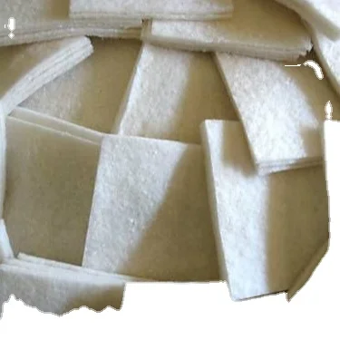 Needle punched 100% wool fiber batting quilting