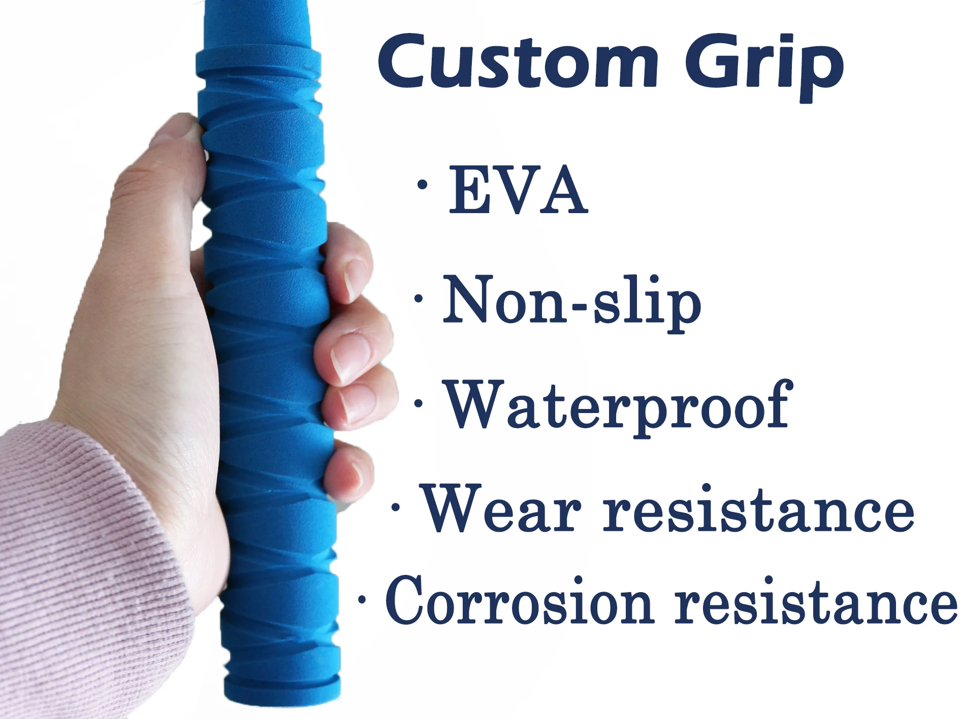 Custom size EVA fishing rod grip multiple color handle fishing rod building component EVA foam