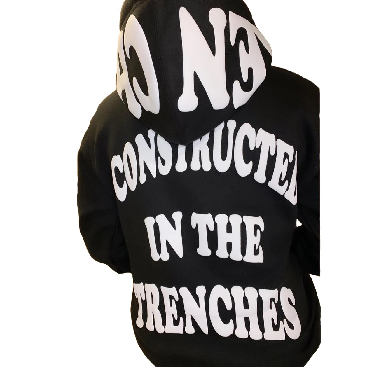 Hip Hop Luxury High Quality Heavyweight 3d Puff Hoodie Custom Logo Letter Foam Printing Oversized Hoodies Men