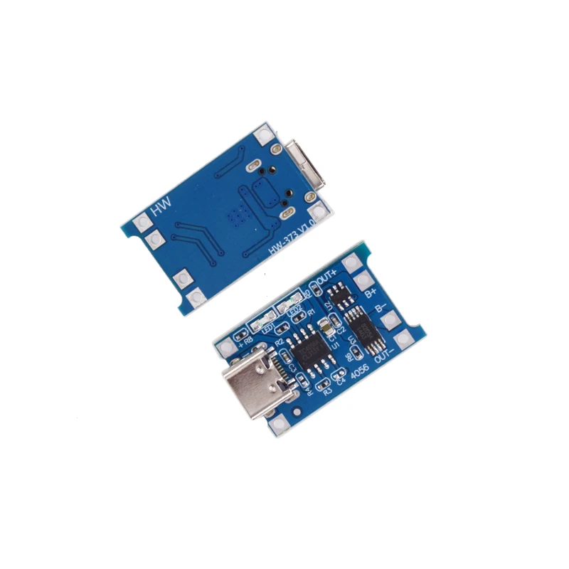 #373  New TYPE-C interface 1A Li-ion battery module lithium ion battery charging 2 in 1 type c Lithium battery protection board
