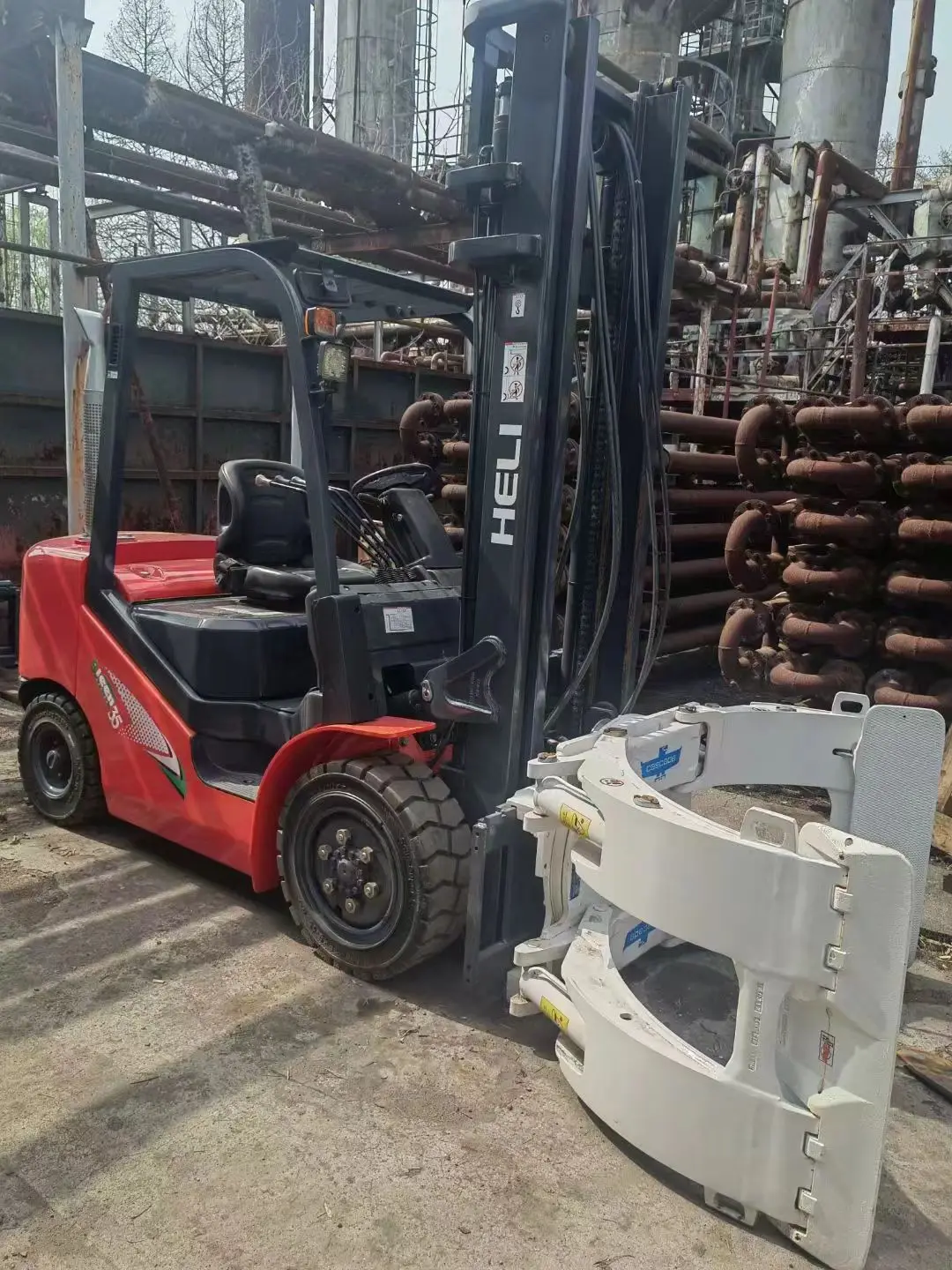 3.5ton Used China HeLi forklift K35 secondhand  Multifunction forklift parts for sale