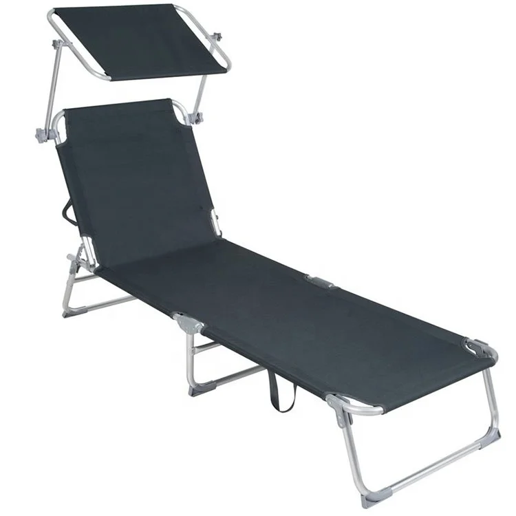 Cheap Grey Reclining Folding Garden Sunlounger Uk