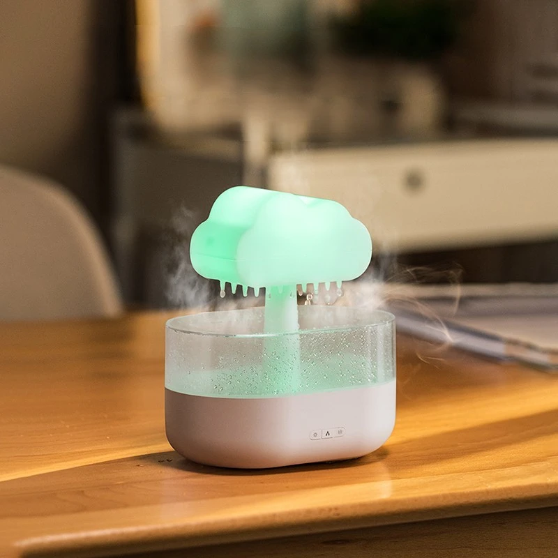 Customized Room Direct Sale Air Essential Oil Ultrasonic Rain Cloud Mushroom Raindrop Aroma diffuser Humidifier