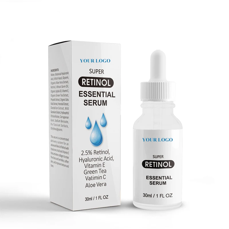 
New Product 30ml Retinol Serum Anti Wrinkle Anti Aging Facial Serum with Vitamin C & Hyaluronic AcidVitamin A Serum 