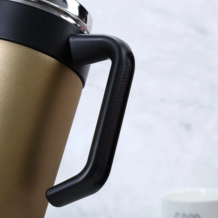 Water Bottle Stainless Steel 400ml Vacuum Thermo Cup Mug Thermal Office Mug For Outdoor Coffee Cup With Handle
