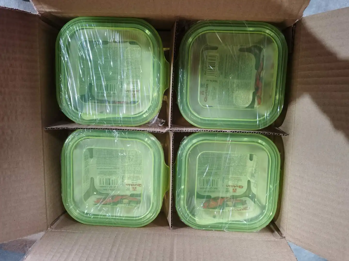  Заводское предложение стеклянный контейнер для хранения пищевых продуктов с прозрачными крышками стеклянная