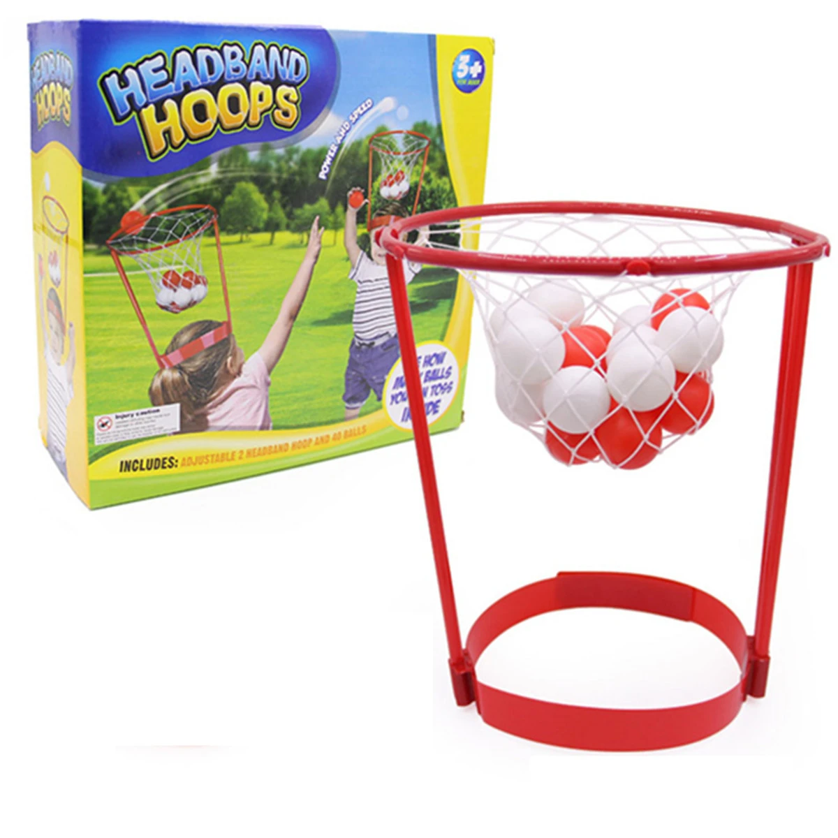 Hot Sale Mini Basketball Headband Hoop Game Toy Headband Net With 20 Balls Indoor And Outdoor Toys For Kids And Adults