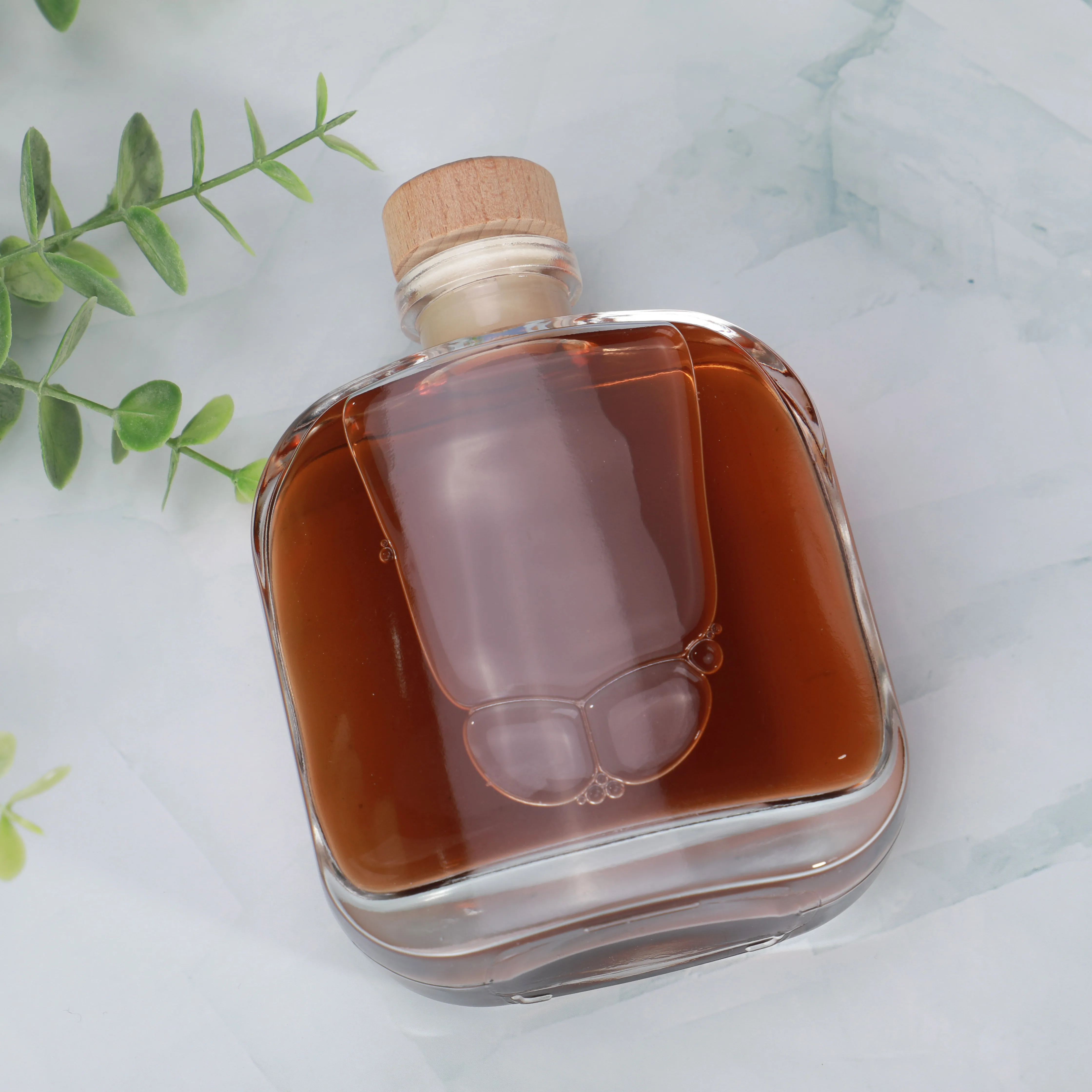 New Update Classic Bar with Flat Design Flint Bottle from 200 ml Normal Flint Flask Vodka Glass Special Design Flask Bottle