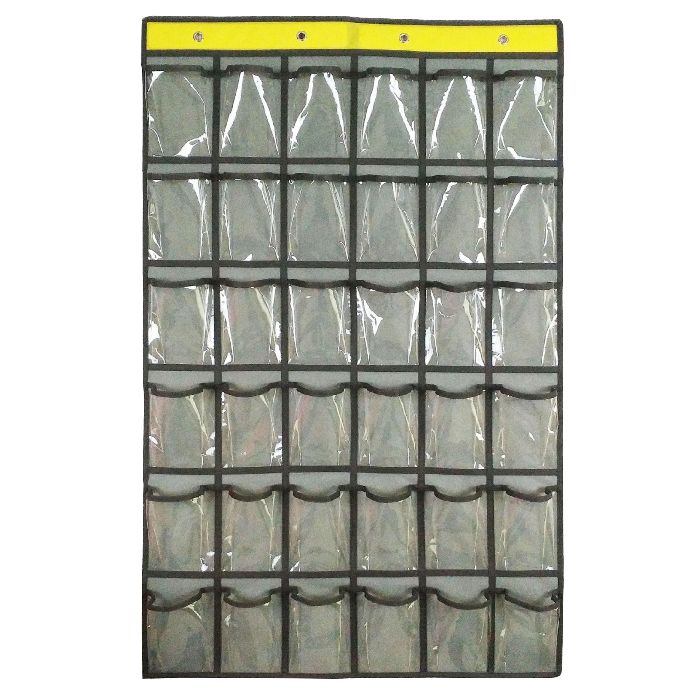 Classroom Pocket Chart for Cell Phones Holder with Number Stickers Hooks Calculator Storage Student Wall Pouch for Teacher