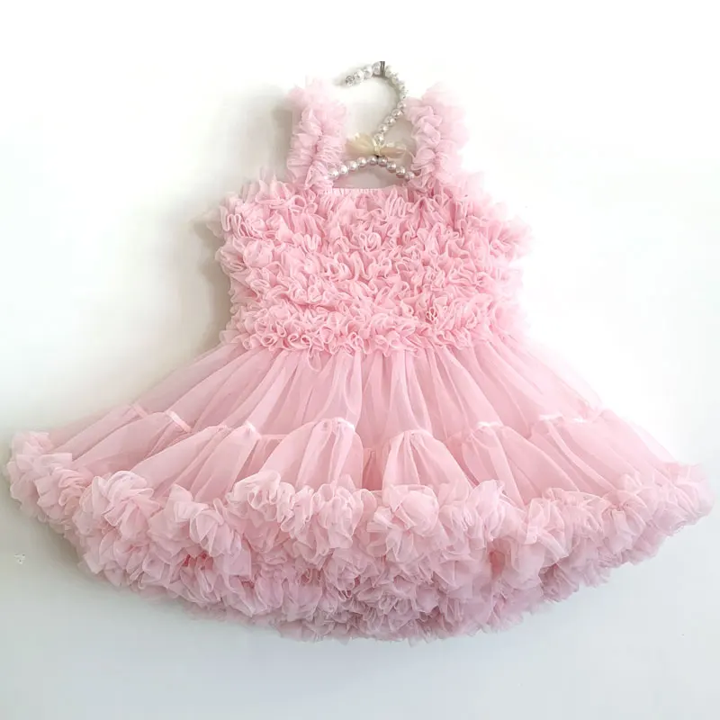 Wholesale Princess baby girls party wear birthday summer tutu puffy dress