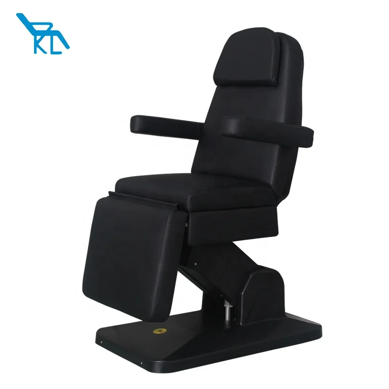 Beauty Spa Salon Cosmetic 3 Electric Motors Adjustable Treatment Massage Table Lift Eyelash Bed Podiatry Tattoo Facial Chair