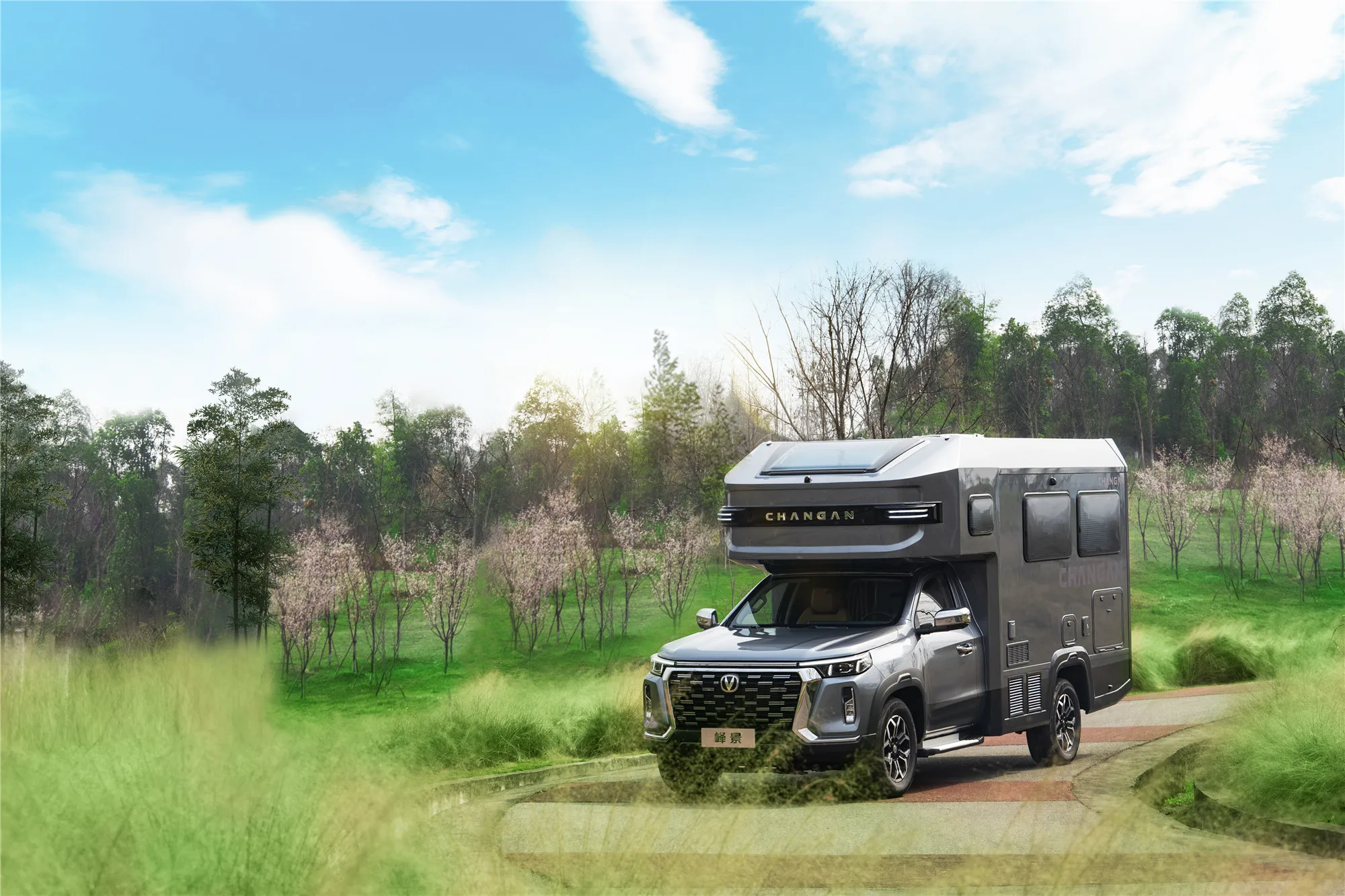 Off-Road Rv Camper Luxury Travel Trailers Changan Fengjing Rv Camper Truck Underfloor Air Conditioner Camper Rvs For Sale