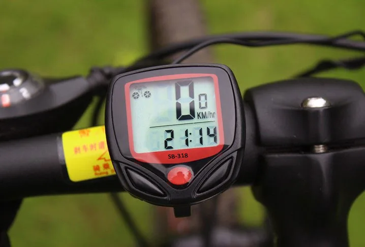 Bicycle speedometer and Odometer Waterproof Cycle Bike Computer with LCD Display digital stopwatch Bike Computer