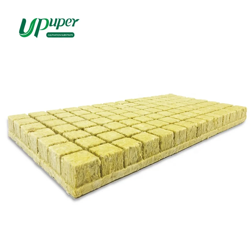 UPuper 1.5 inch 98 cubes agricultural growing medium rock wool cubes hydroponic grow