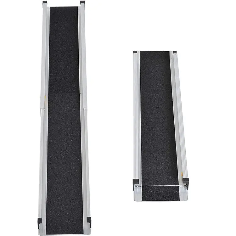 BEIZ Customized size Lightweight Aluminum Alloy Telescopic Portable Folding Wheelchair Ramp for Climbing Stair