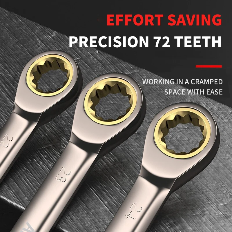 High-quality wrench set combined ratchet wrench open torque ratchet wrench