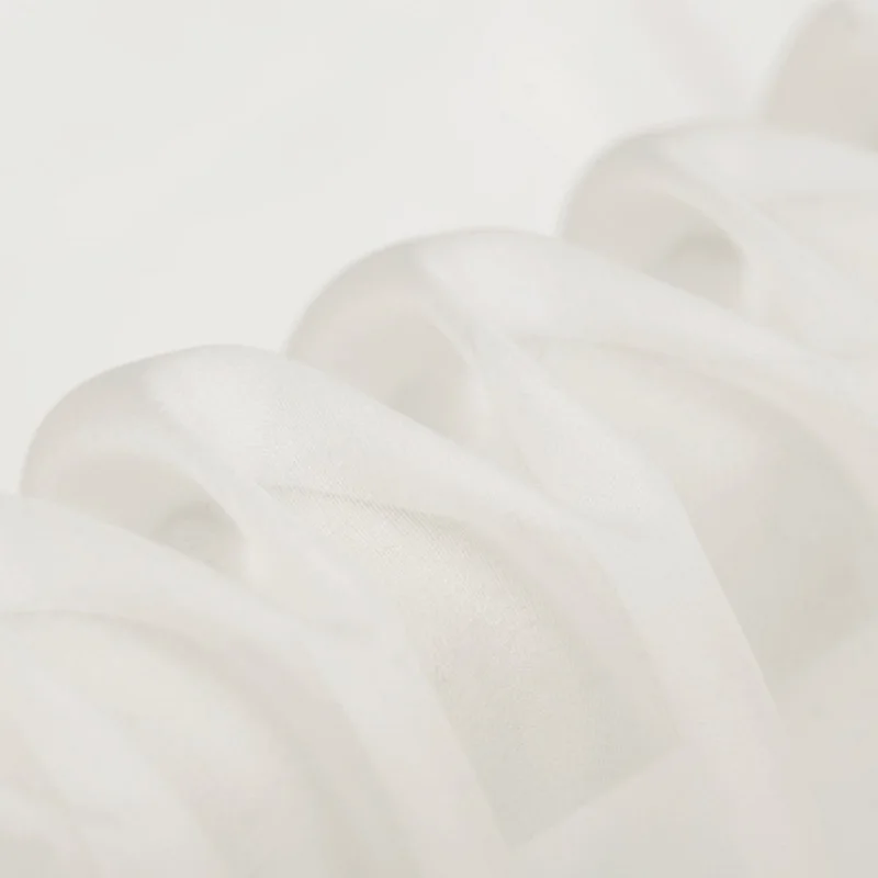 ivory white silk fabric 5mm silk chiffon georgette 140cm width NO.26 color for silk scarf