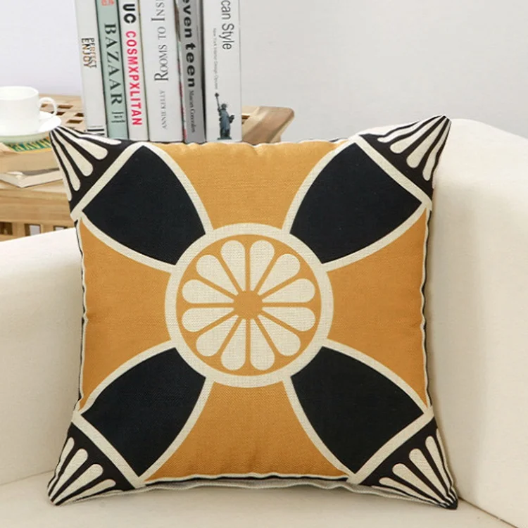 Cheap Custom Printed Cotton Linen Pillow Cover Pillow Case Cover, african print cushion covers