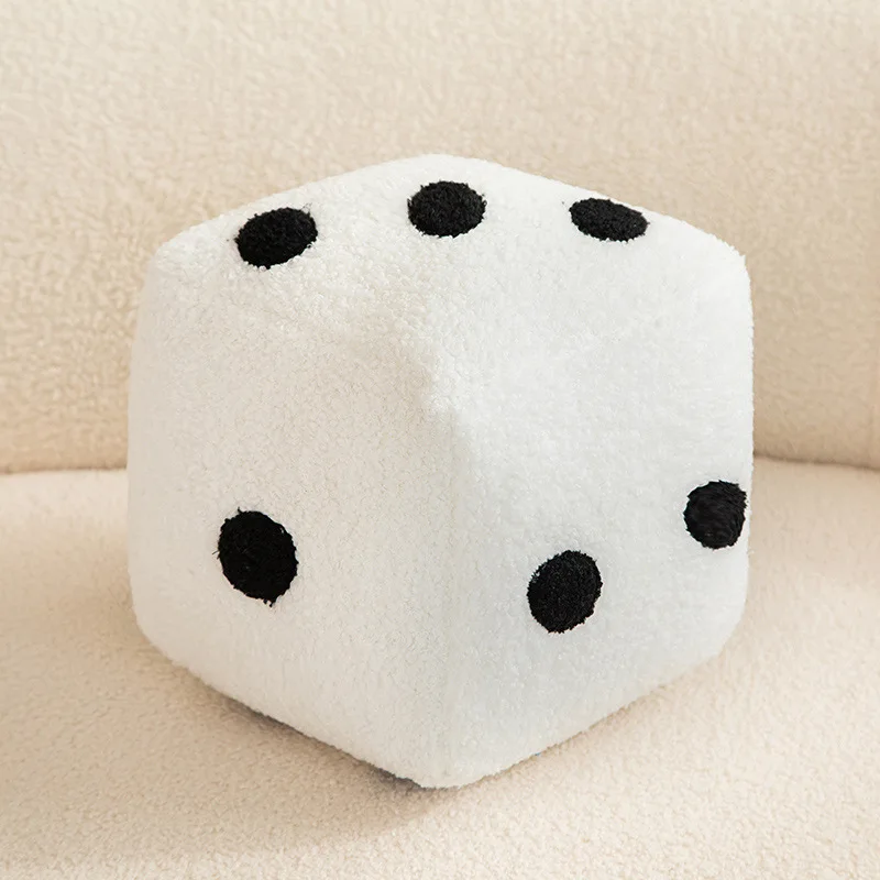 Wholesale Promotion Custom Plush Logo Dice pillow plushie stuffed plush cushion dice throw pillow toy chair cushion