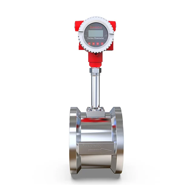 Multifunctional compressed high-quality liquid vortex flowmeter