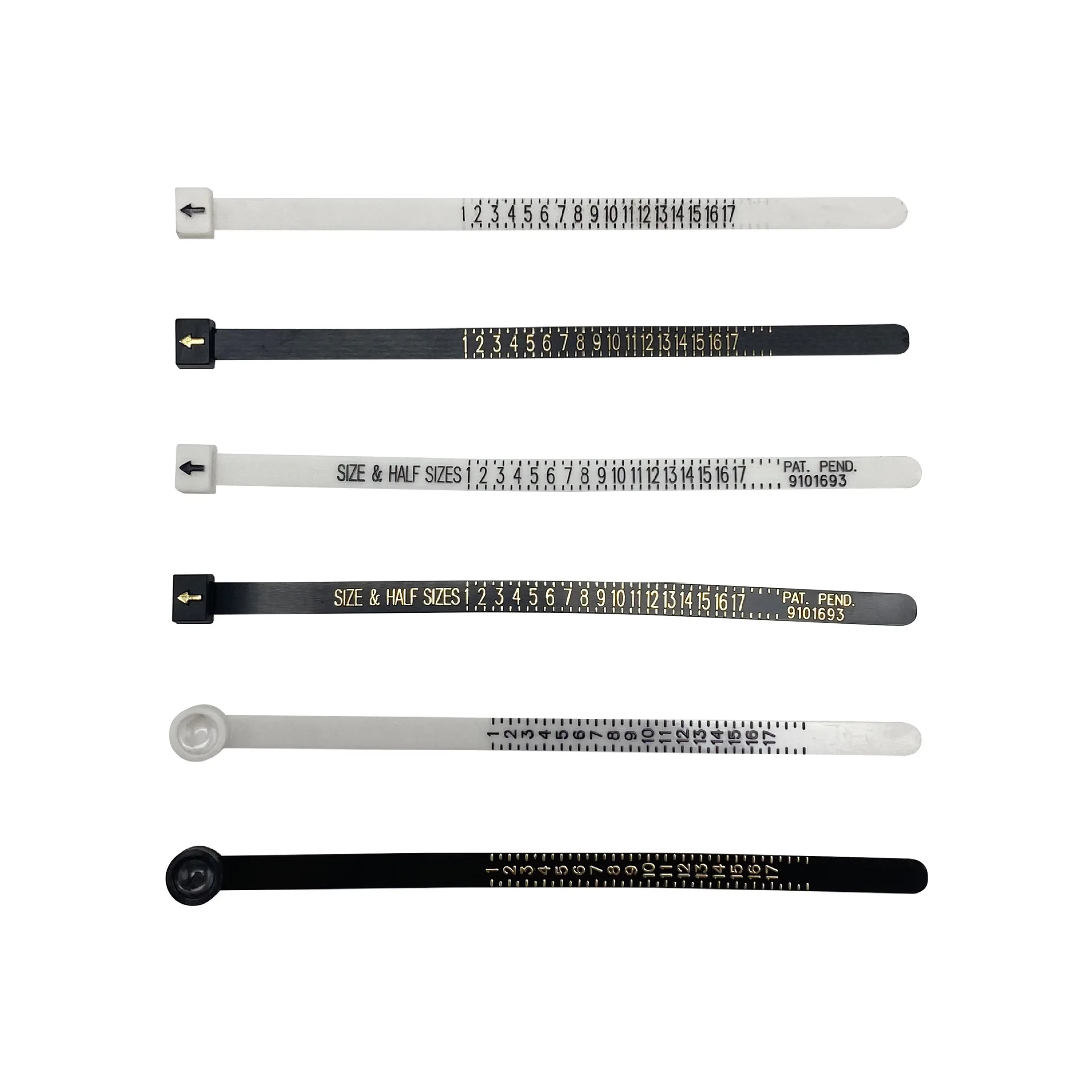 NJC Jewelry Ring Measuring Tool Europe USA Hong Kong Japan UK Size Plastic Ring Ruler Band Reusable Beauty Tool Tape Measure