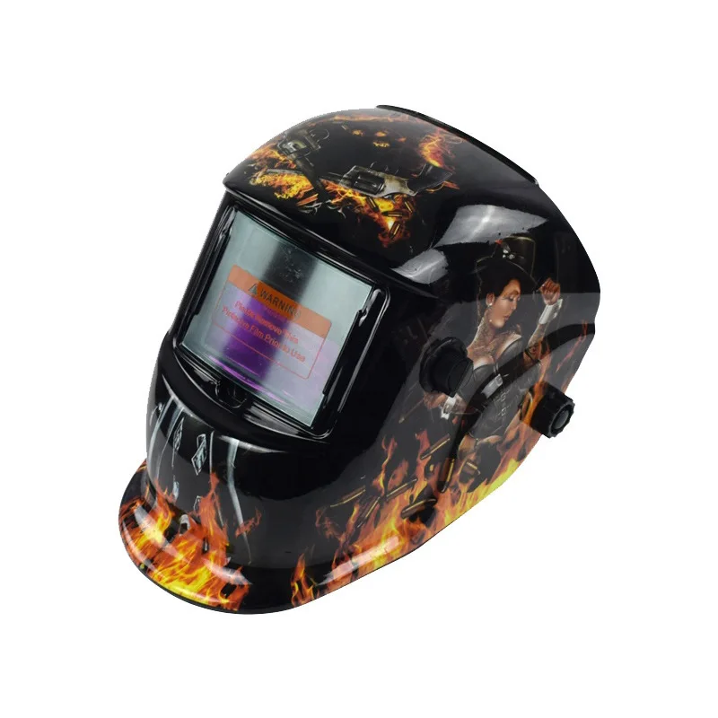 Custom Blue Eagle Welding Hat Solar Powered Adjustable Welding Helmet Auto Darkening for TIG MIG ARC Welder Helmet