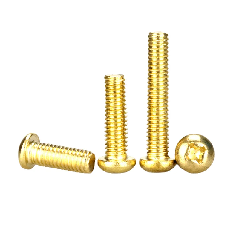 M2 ~ M8 Cross Round Head Copper Screw KA Brass Pan Machine Wire Pure Products Hardware Fittings