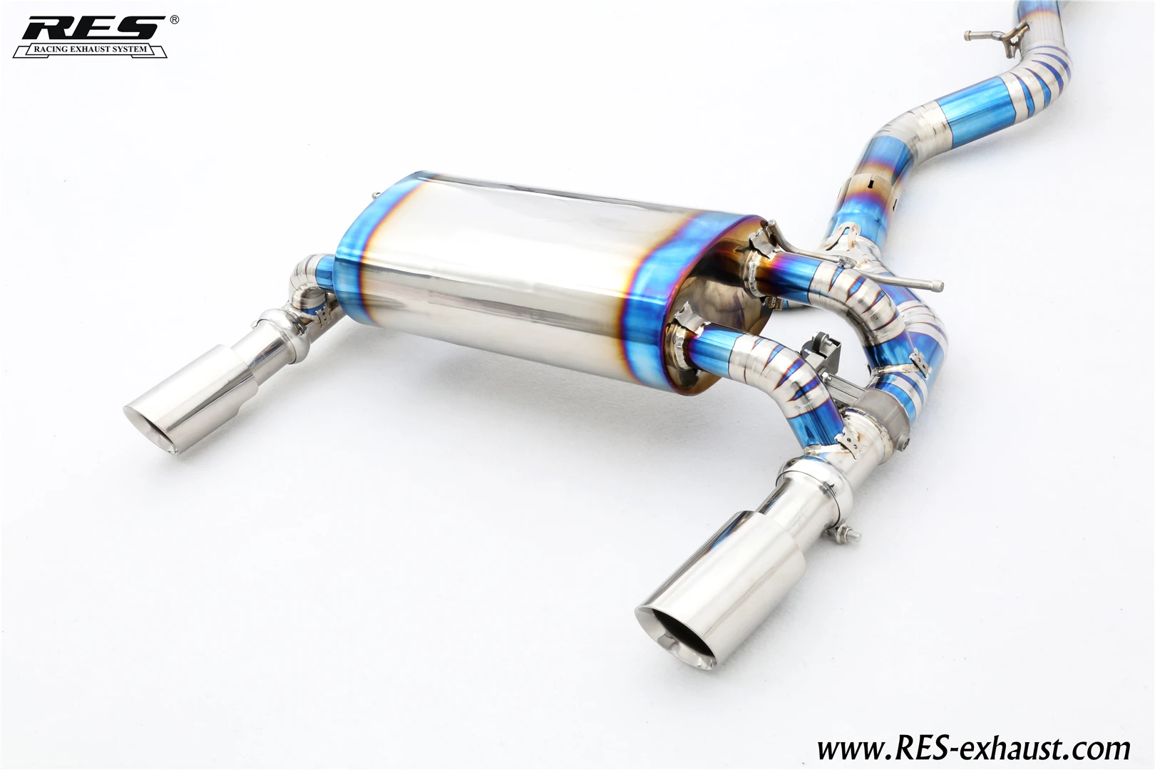 Ручная сварка от производителя, титановые выхлопные газовые газоны с клапанами для BMW 3 серии F34 GT 320/328/330 N20 B48 2,0 T