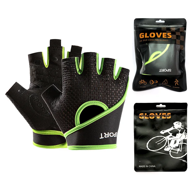 Wholesale Men And Women Wear-resistant Riding Half Finger Gloves Fitness Outdoor Sports Gloves