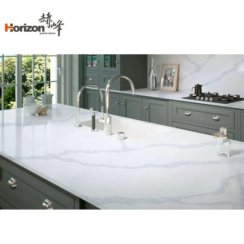 Horizon искусственный камень кварцевые столешницы calacatta белый кварц для