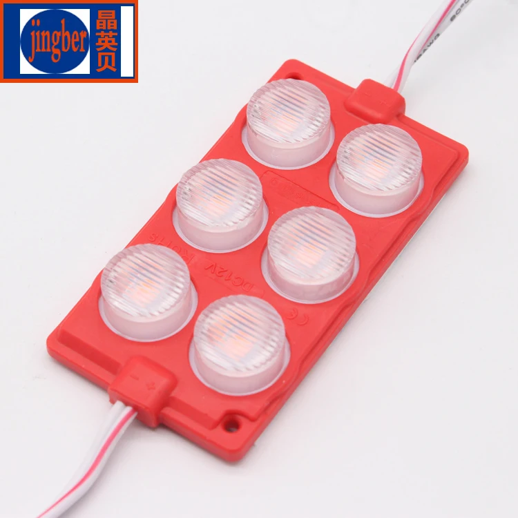 6 светодиодов 7540 smd 3030 3 Вт светодиодный модуль алюминиевая плата для светового бокса светодиодный Инжекционный модуль с объективом Водонепроницаемая подсветка 12 в 24 В