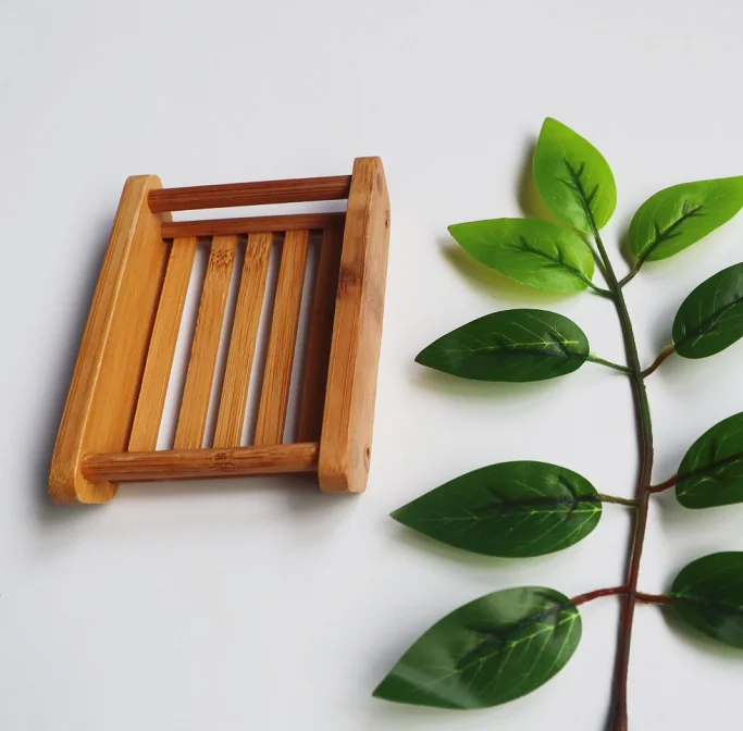 Wholesale Custom Bambu Soap Sustainable Holder Box Packaging Natural Tray case Container Hold Wood Wooden Bamboo Dish