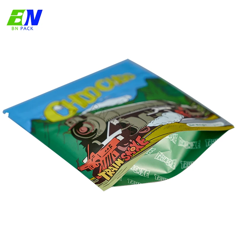 Custom Smell Proof Plastic Zipper Mylar Bags For Packaging smell proof Plastic Matte Zip lock Pouch Smoking Cigarette Bag