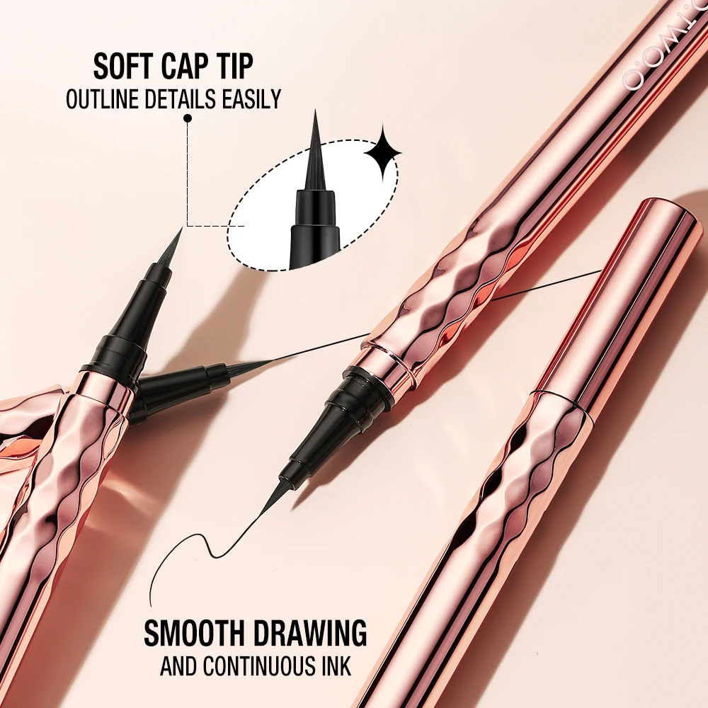 O.TWO.O Stamp Eyeliner Soft Sponge Head Liquid Eyeliner Quick Drying Waterproof Eyeliner Pen Miraculous Cat-eye Stamp 3 Years